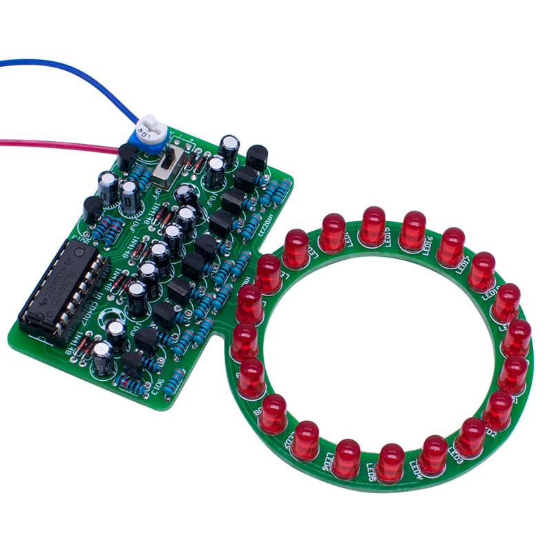 Diy Electronics Com - CD4017 Ring Gradient LED Flowing Lamp