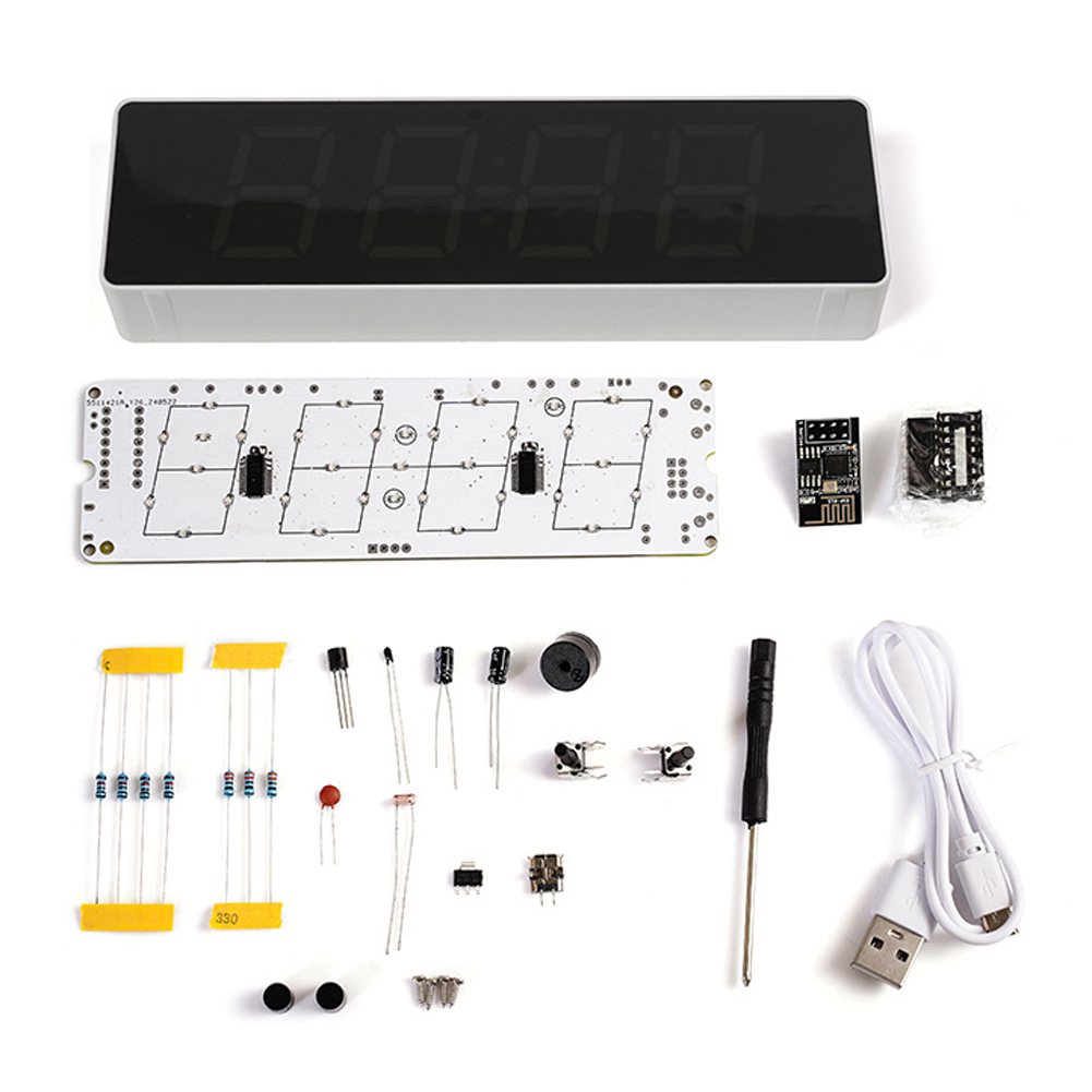 Diy Electronics For Beginners - Esp8266 Iot Kleurrijke Wifi Klok Kit