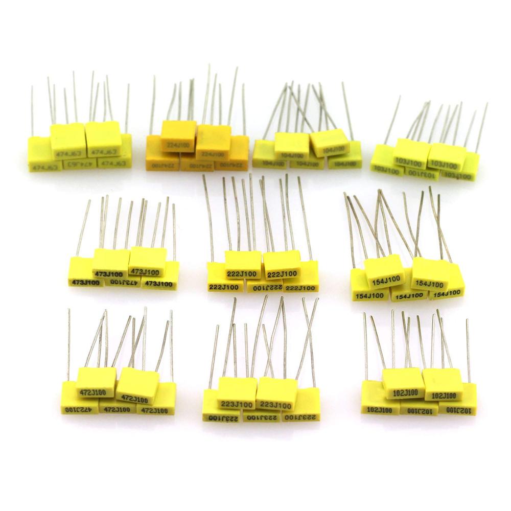Capacitor Kit Assortment - 50 Stks/partij 10 Waarde Polypropyleen Film