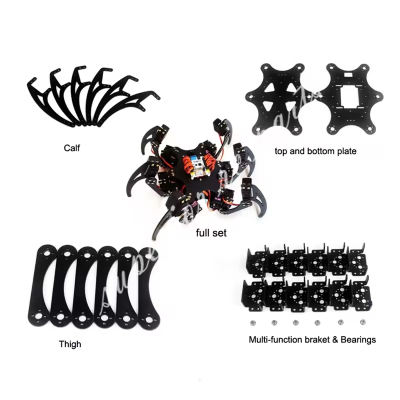 Diy Kit Elektronik - 18 DOF Aluminium Hexapod Spider Beugel