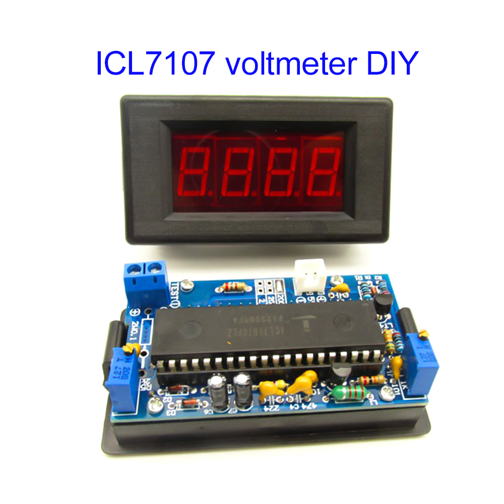 Diy Electronics For Beginners - ICL7107 Voltmeter DIY Kit Onderdelen DC