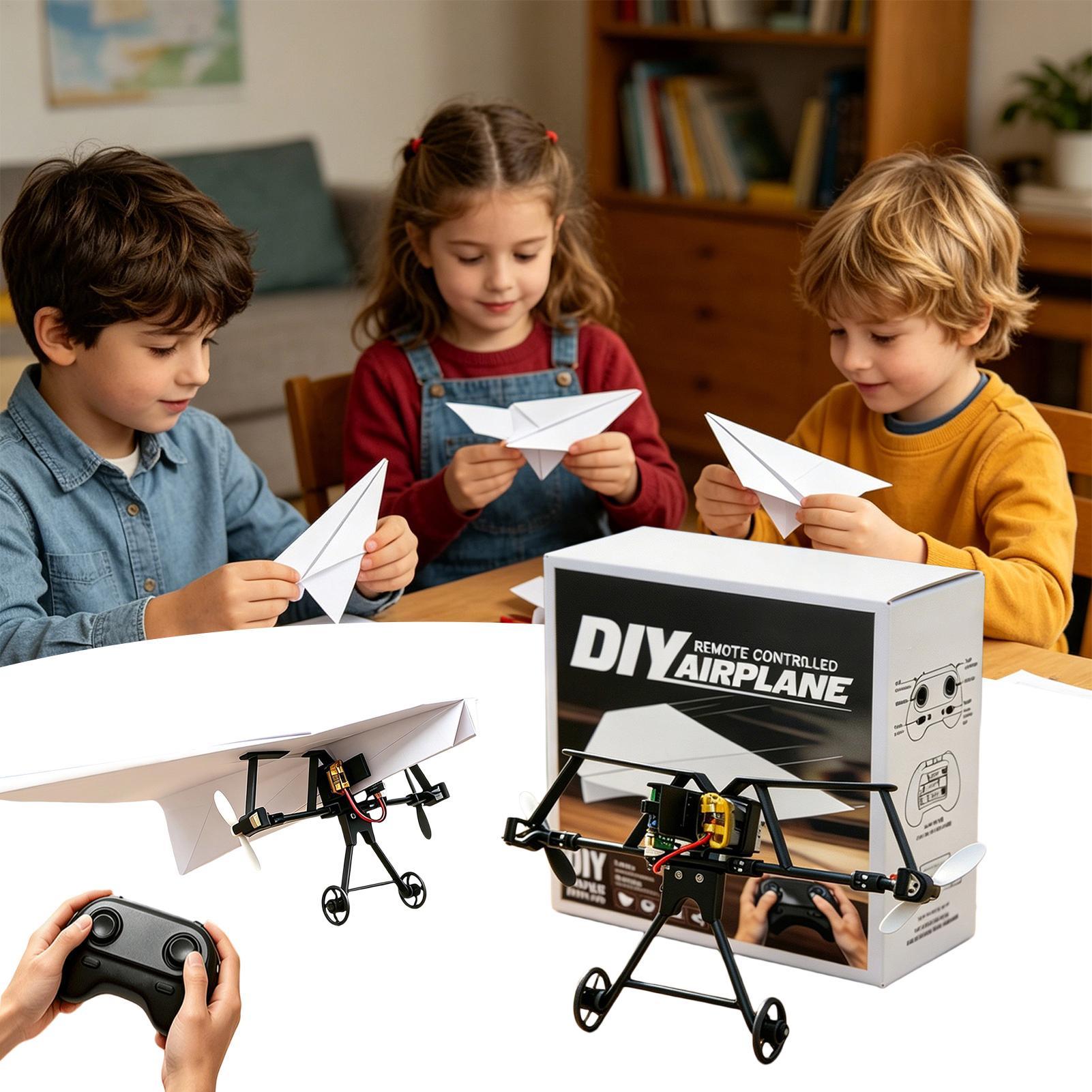Diy Kit Elektronik - DIY RC Papieren Vliegtuig Kit Speelgoedvliegtuig