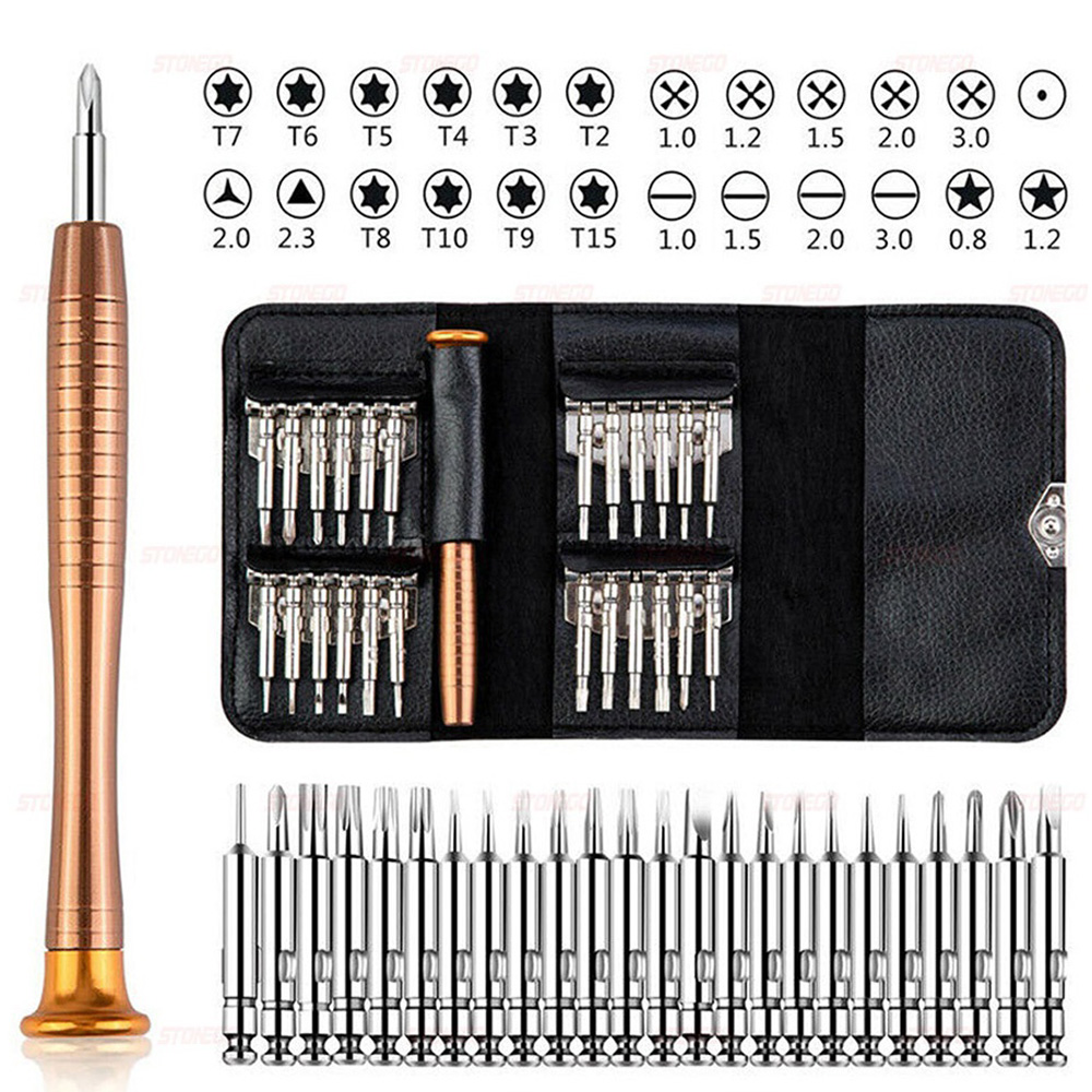 Diy Electronics For Beginners - 25-in-1 precisie schroevendraaierset multifunctionele Torx schroevendraaierbits