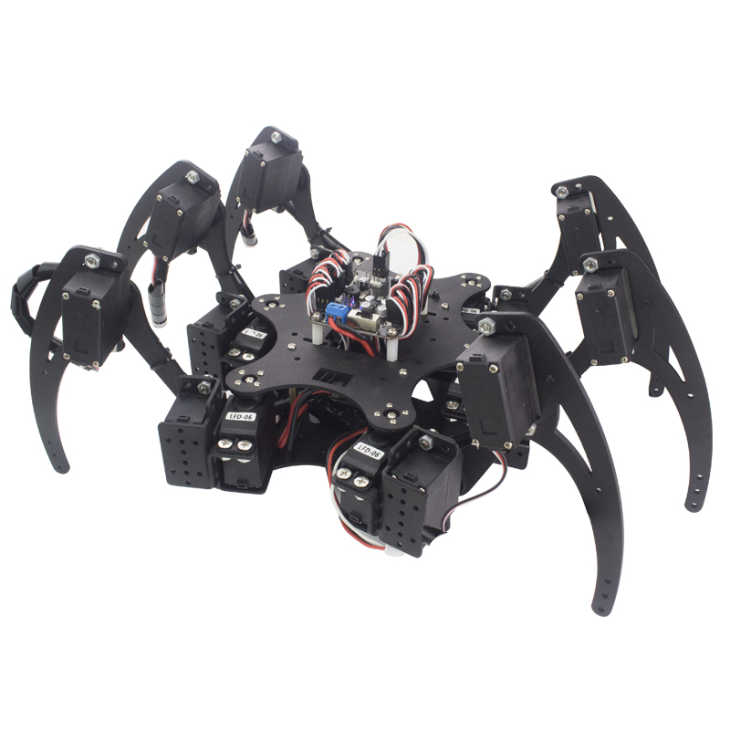 18 DOF Aluminium Hexapod Spide - Diy Kit Elektronik recensie en prijs