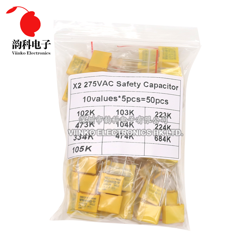 50 Stuks Polypropyleen Film X2 - Capacitor Kit Assortment recensie en prijs