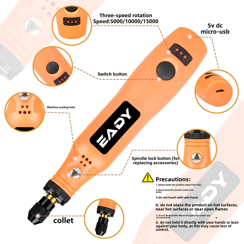 USB draadloze roterende gereed - Diy Kit Elektronik recensie en prijs