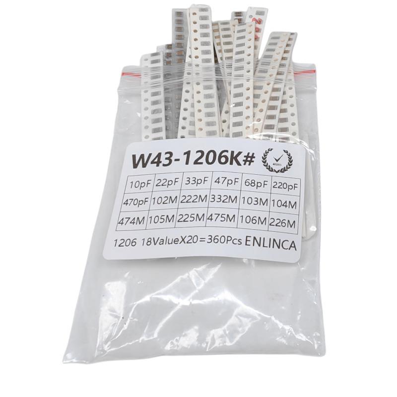 360 Stuks Smd Condensator Kit  - Capacitor Kit Assortment recensie en prijs