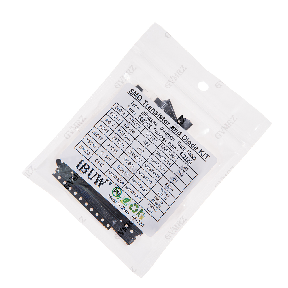 350PCS 35 waarden SMD-transist - Diy Electronics Com recensie en prijs