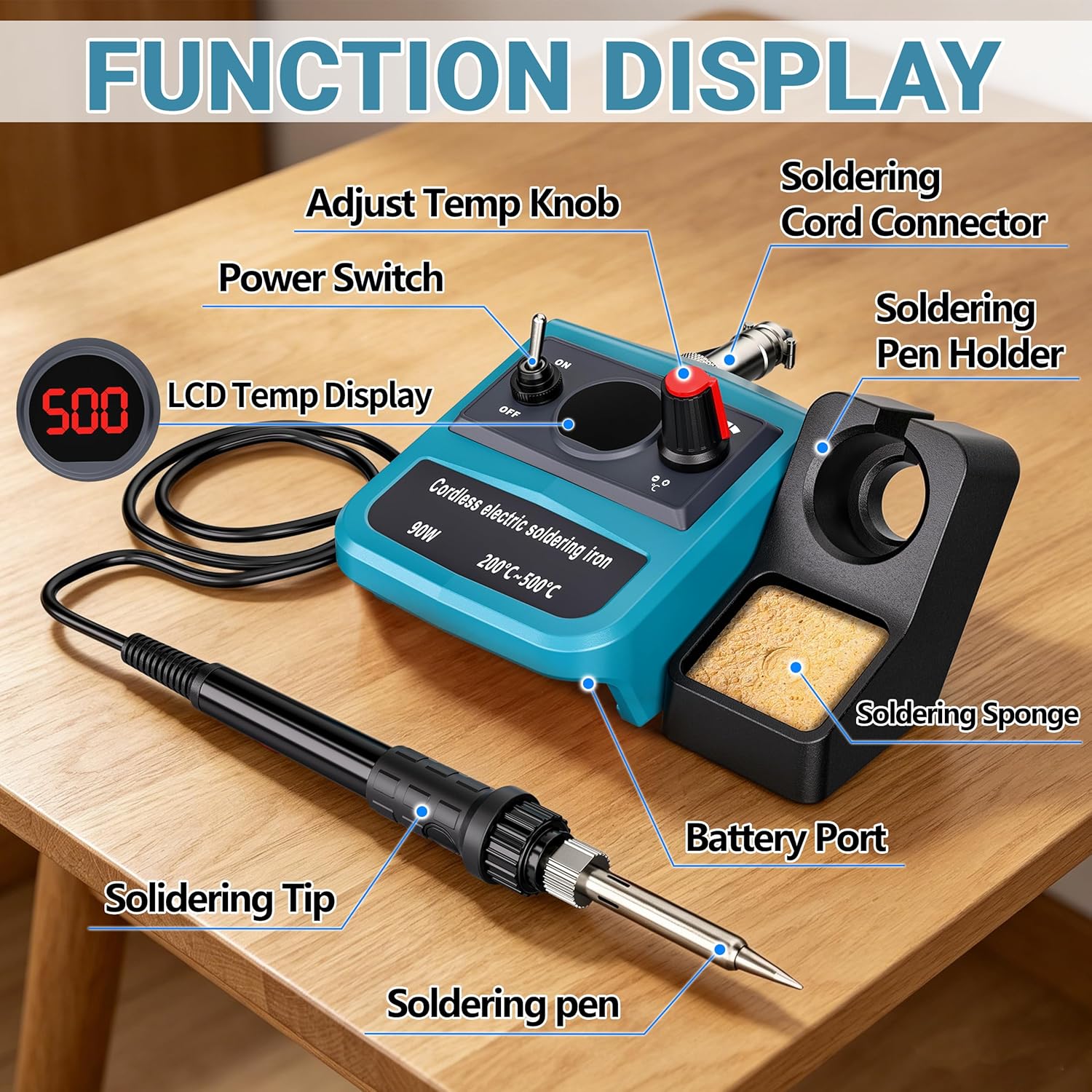 90W LED digitale draadloze sol - Diy Electronics News recensie en prijs