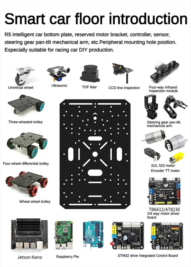 4WD Robot Auto Chassis met TT  - Diy Kit Elektronik recensie en prijs